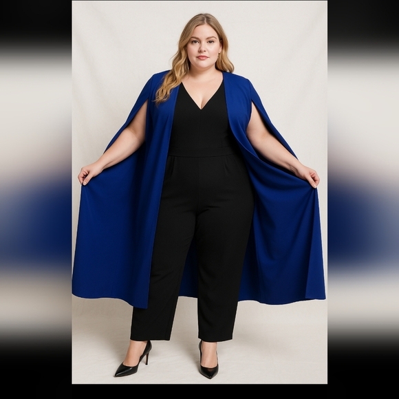 - NWT GS LOVE Fly With Me Royal Blue Cape Sz 1x - Picture 2 of 2